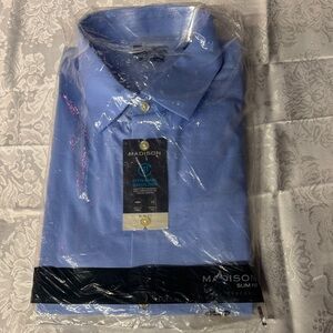 Madison Men's Sky Blue Dress Shirt